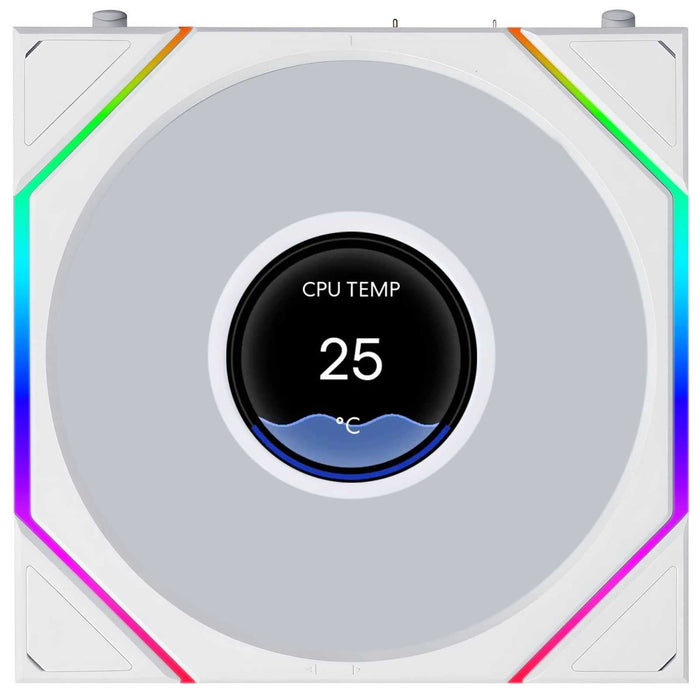 Lian Li UNI FAN TL LCD FLEX Reverse 120mm Triple Fan Pack - White