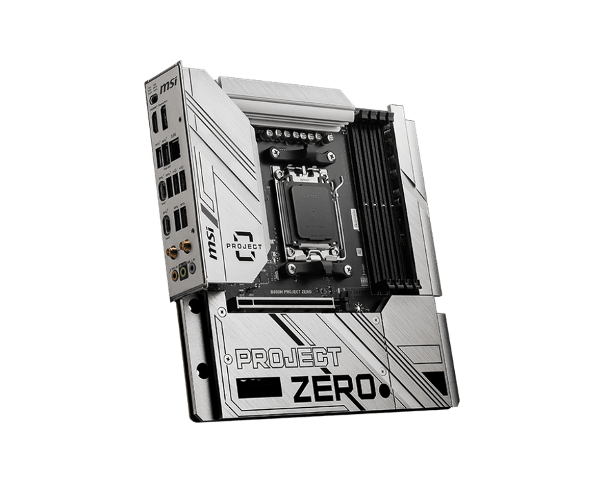 MSI B650M Project Zero mATX AM5 Motherboard