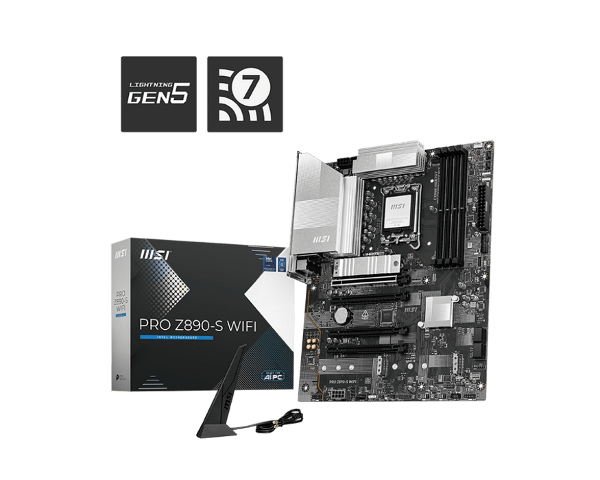 MSI PRO Z890-S WIFI ATX LGA 1851 Motherboard