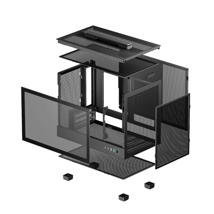 Deepcool CH160 Black Mini ITX PC Case - Grade A