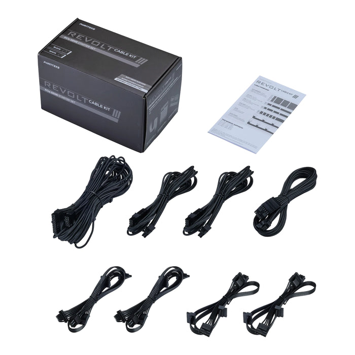 Phanteks Revolt Cable Kit Starter Set Black