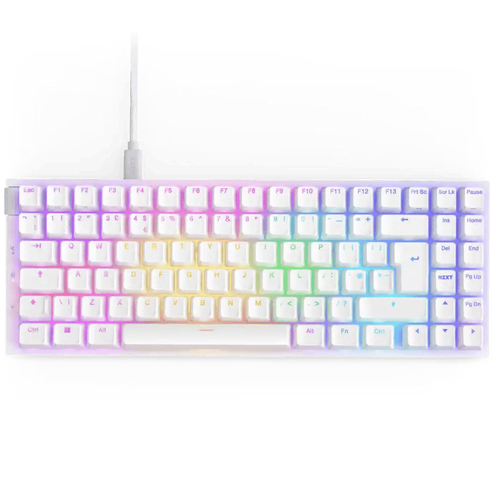 NZXT Function 2 RGB MiniTKL White ISO UK Mechanical Keyboard — Computer ...