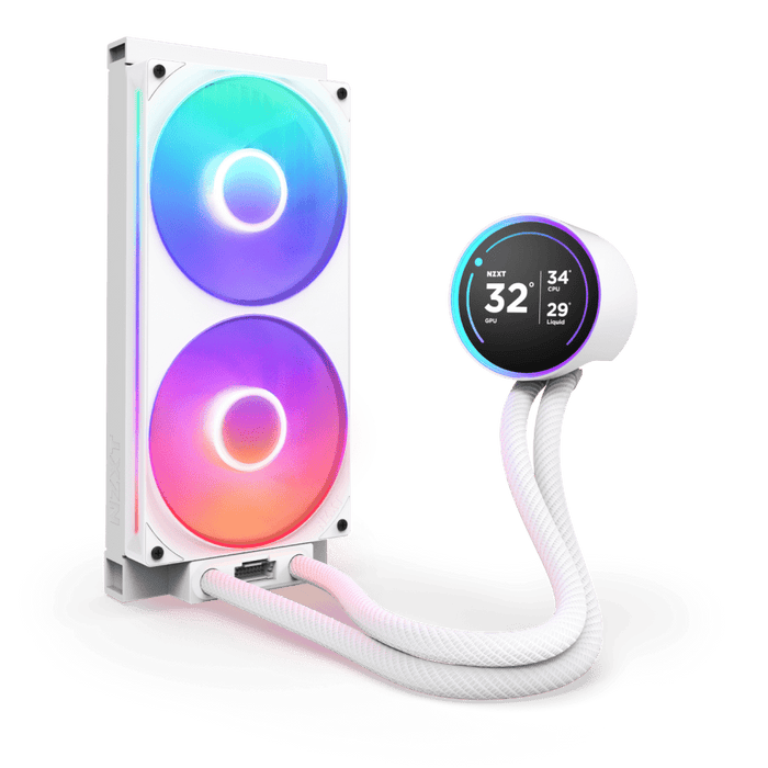 NZXT Kraken 280 Elite RGB 2024 White LCD AIO Liquid Cooler