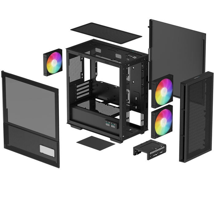 Deepcool CH360 Digital Black Micro-ATX PC Case