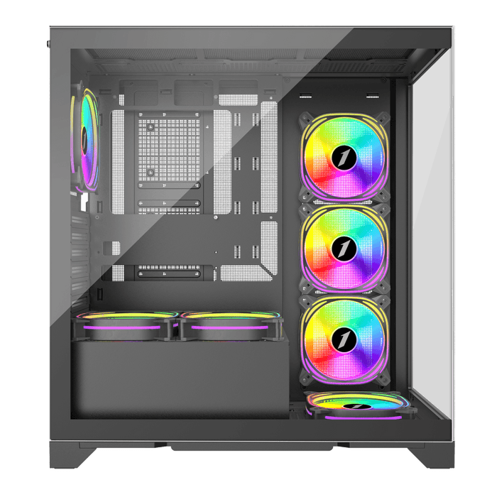 1st Player MIKU Mi8 ARGB Black ATX Case