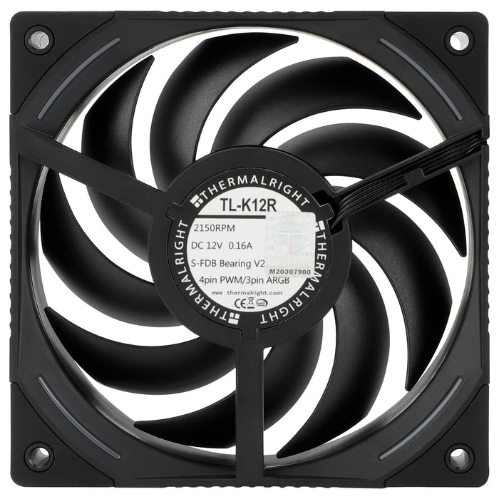 Thermalright TL-K12R Black A-RGB Reverse 120mm PWM Fan