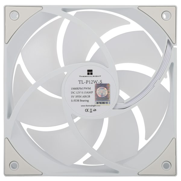 Thermalright TL-P12W-S White ARGB 120mm PWM Fan