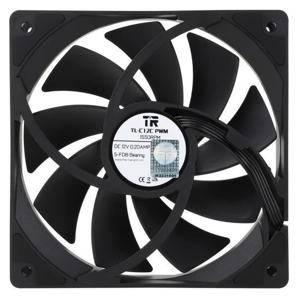 Thermalright TL-C12C Black 120mm PWM Fans 5-Pack