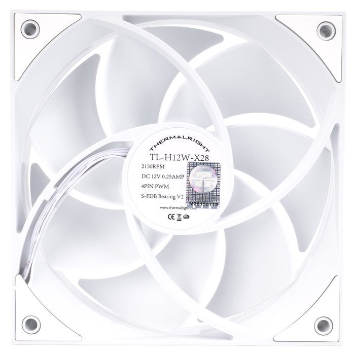 Thermalright TL-H12W-X28 White 120mm PWM Fan