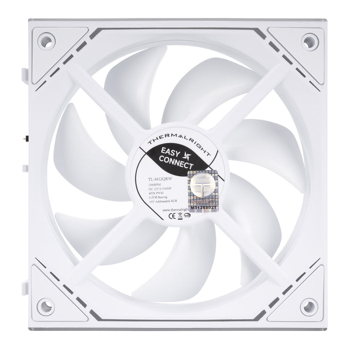 Thermalright TL-M12QRW White A-RGB Reverse 120mm PWM Fan