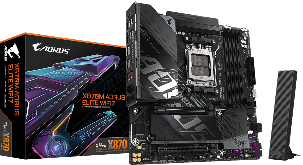 Gigabyte X870M Aorus Elite WIFI7 mATX AM5 Motherboard