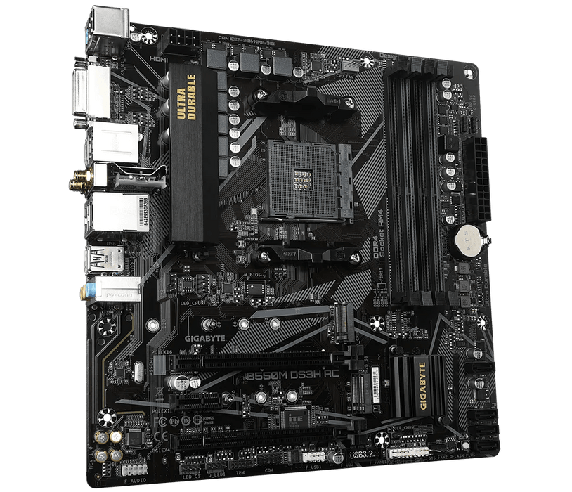 Gigabyte B550M DS3H AC Micro ATX AM4 Motherboard