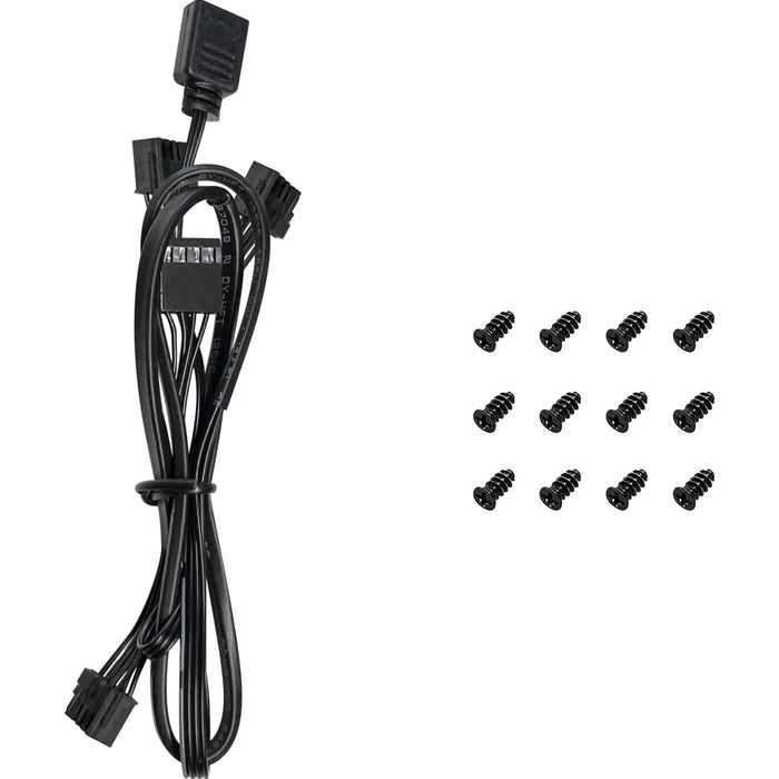 Deepcool FL12 Black ARGB Reverse 120mm PWM Triple Pack