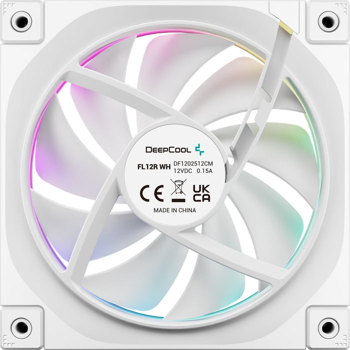 Deepcool FL12 White ARGB Reverse 120mm PWM Triple Pack