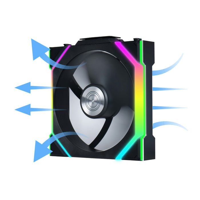 Lian-Li UNI SL120 Wireless A-RGB Black Reverse 120mm Fan