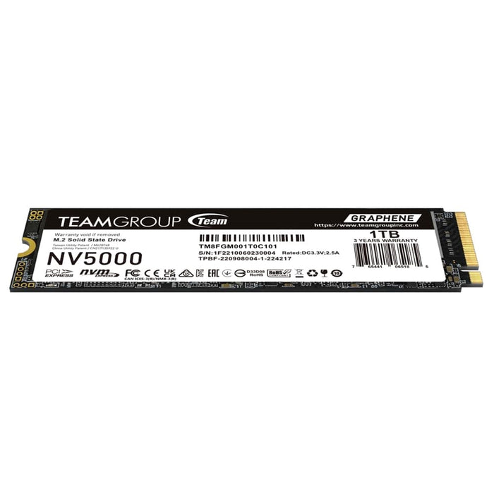 1TB TeamGroup NV5000 PCIe 4.0 NVMe M.2 SSD