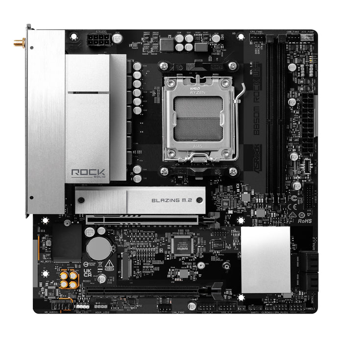 ASRock B850M Rock WiFi Micro-ATX AM5 Motherboard