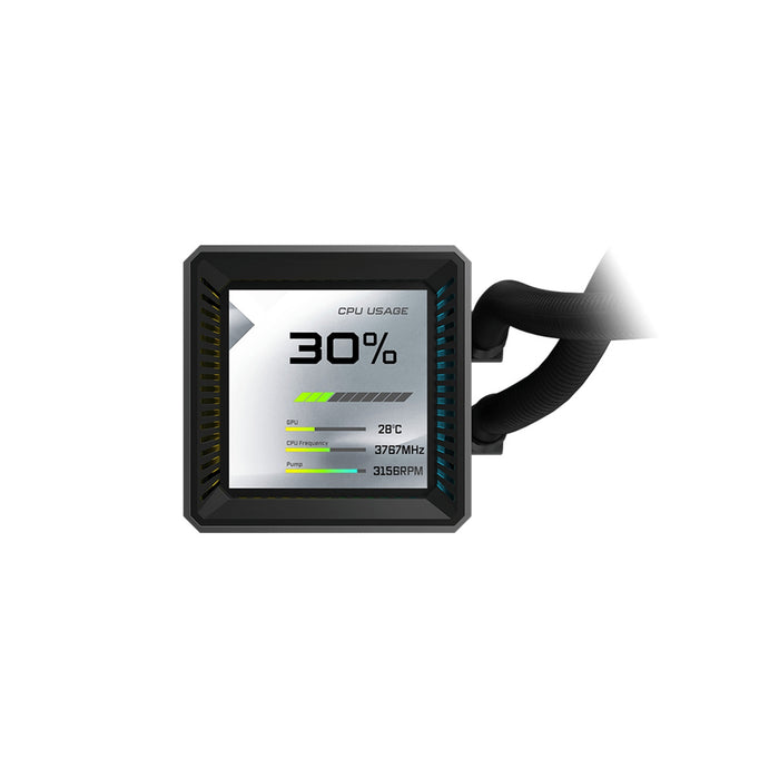 ASRock Steel Legend Dark 360 LCD AIO Liquid CPU Cooler