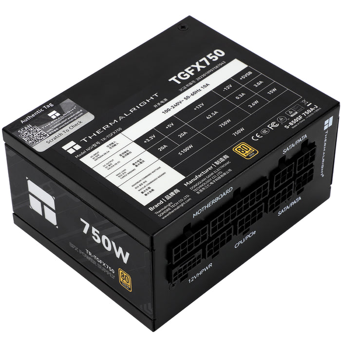 750W Thermalright TGFX-750 ATX 3.0 Gold Modular SFX PSU