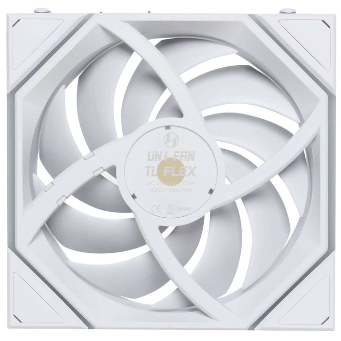 Lian Li UNI FAN TL FLEX Reverse 120mm Triple Fan Pack with Controller - White