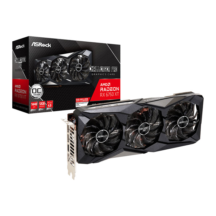 12GB ASrock RX 6750 XT Challenger Pro OC Graphics Card