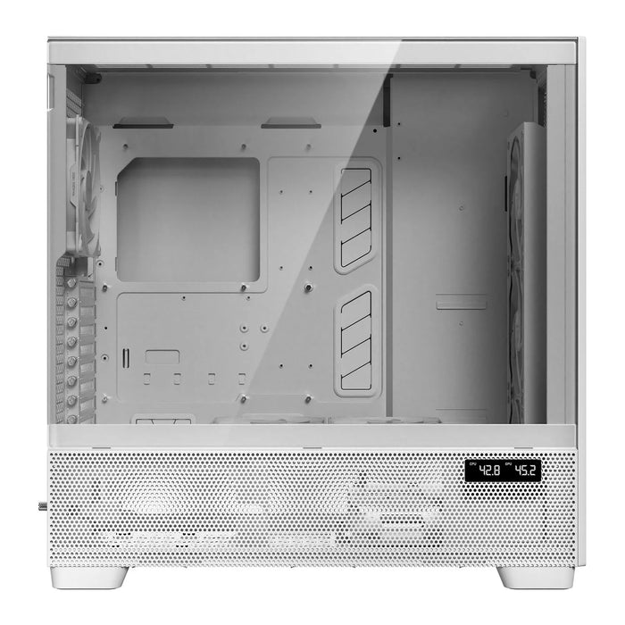 Antec FLUX PRO Mesh White Wood ATX PC Case