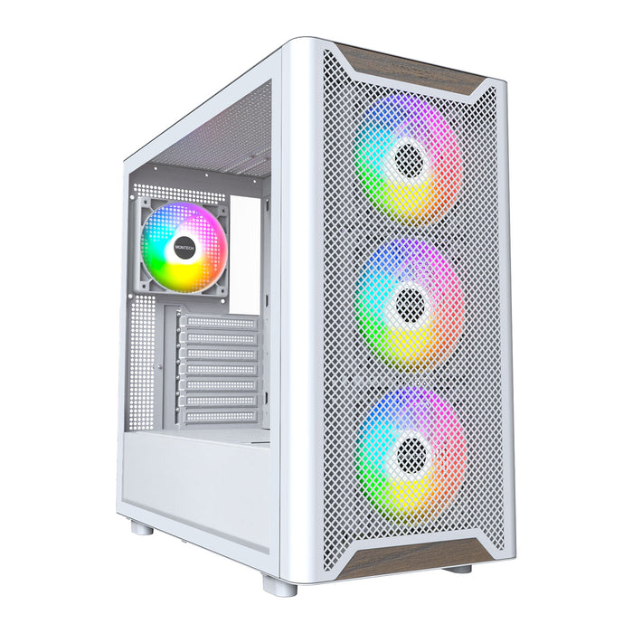 Montech XR Wood A-RGB White ATX Case