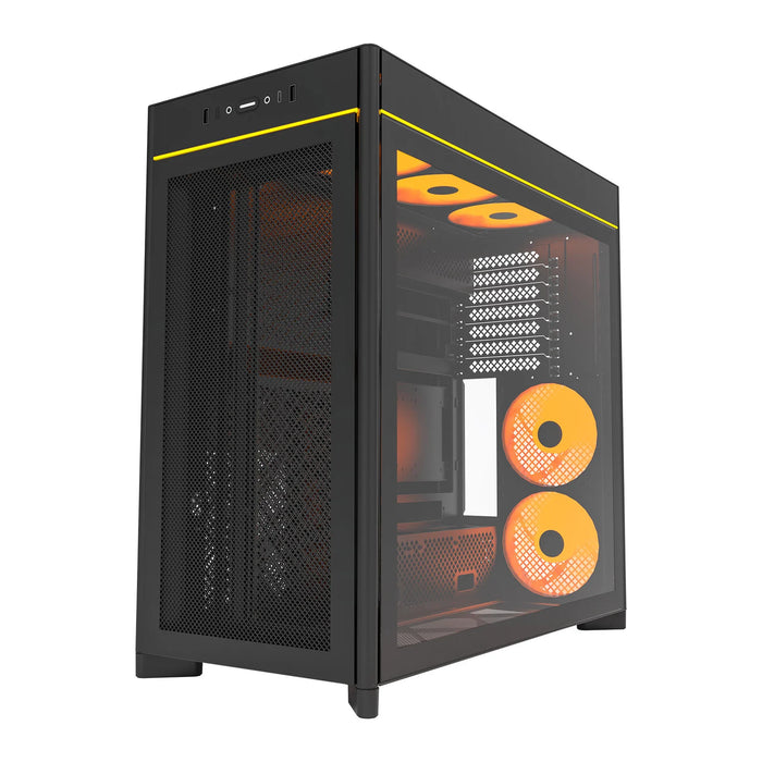 Montech HS01 PRO ARGB Reversible Black ATX Case