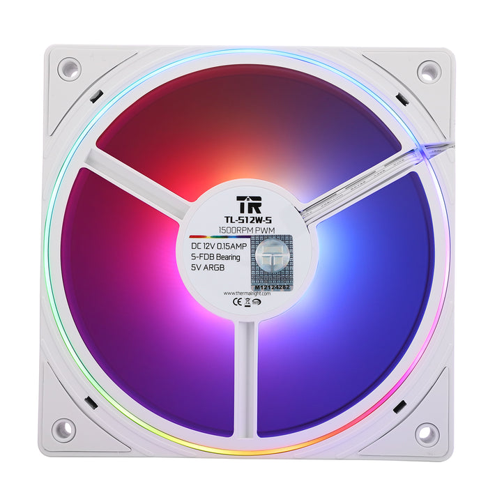 Thermalright TL-S12W-S X3 White A-RGB 120mm PWM Triple Pack