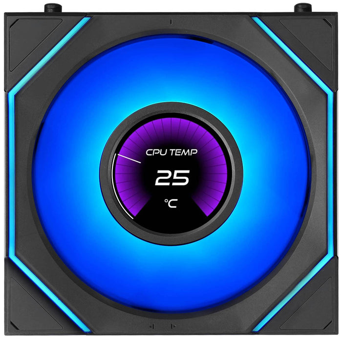 Lian Li UNI FAN SLINF LCD FLEX 120mm Triple Fan Pack - Black