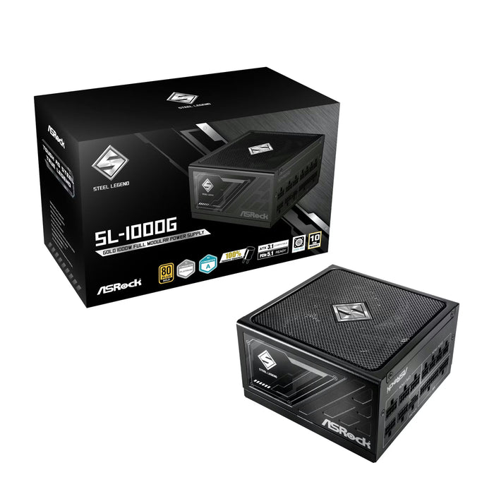 1000W ASRock Steel Legend Dark SL-1000G ATX 3.1 Gold Fully Modular PSU