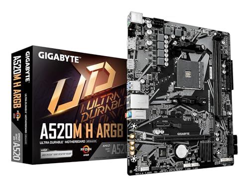 Gigabyte A520M H ARGB Micro-ATX AM4 Motherboard
