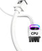 Asiahorse Hydrus 8 Pin EPS White ARGB CPU Extension Cable