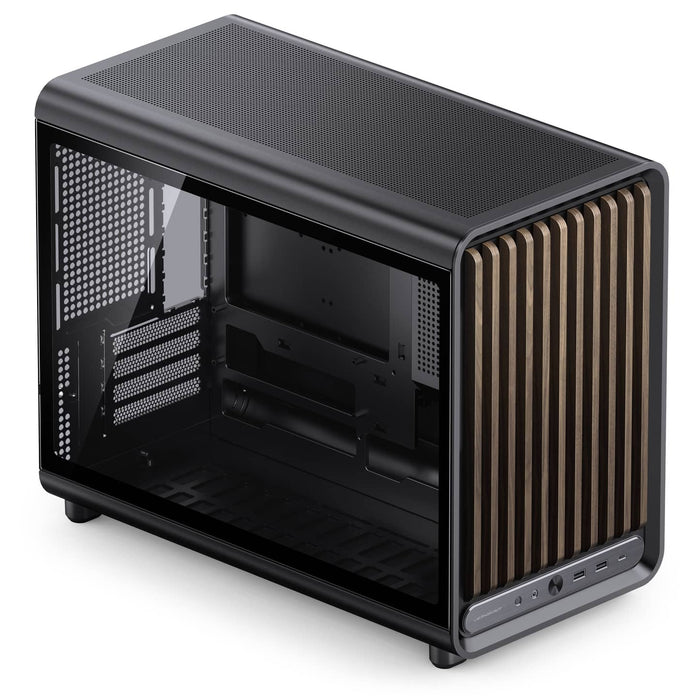 Jonsbo D33 Wood Tempered Glass MATX Case - Black