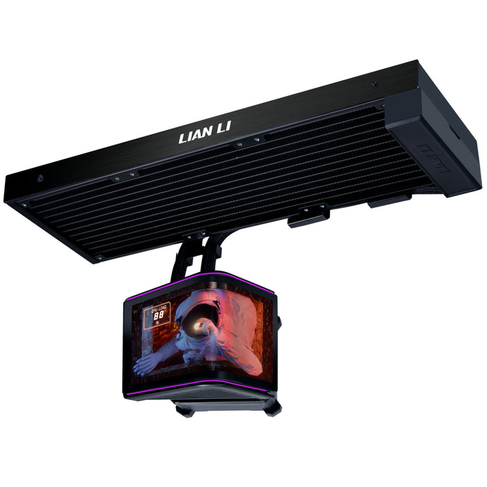 Lian Li HydroShift II OLED Curved 360 FANLESS Black All In One CPU Cooler