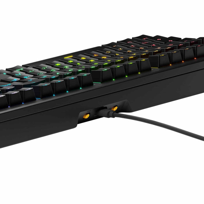 Glorious GMMK 3 100% Prebuilt Wired Gaming Keyboard Fox Switches Black - UK Layout