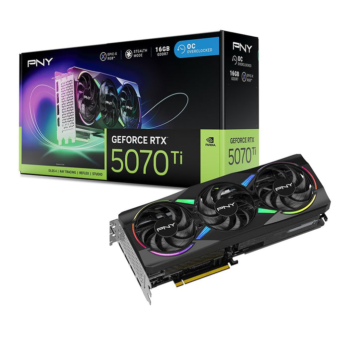 PNY RTX 5070 Ti EPIC-X RGB OC 16GB Graphics Card