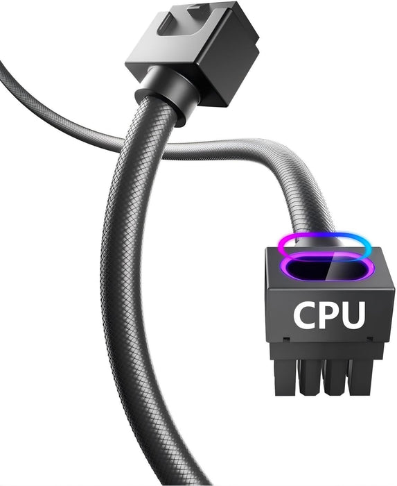 Asiahorse Hydrus 8 Pin EPS Black ARGB CPU Extension Cable