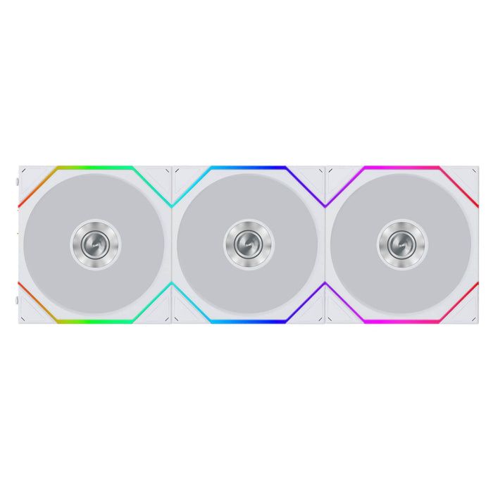 Lian Li UNI FAN TL FLEX Reverse 120mm Triple Fan Pack with Controller - White