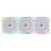 Lian Li UNI FAN TL FLEX Reverse 120mm Triple Fan Pack with Controller - White