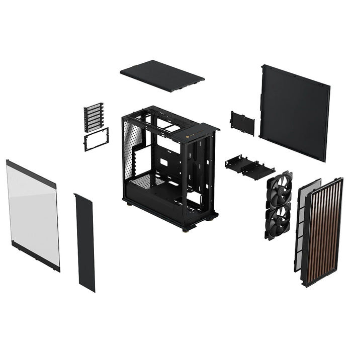 Fractal Design North Charcoal Black TG Dark ATX Case Fractal Design North Charcoal Black TG Dark ATX Case