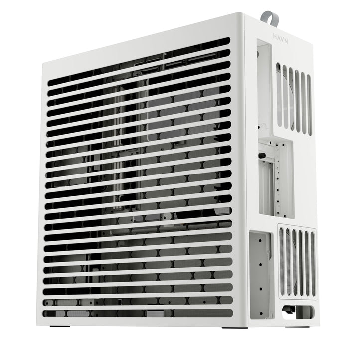 HAVN HS 360 VGPU White Panoramic Glass ATX PC Case