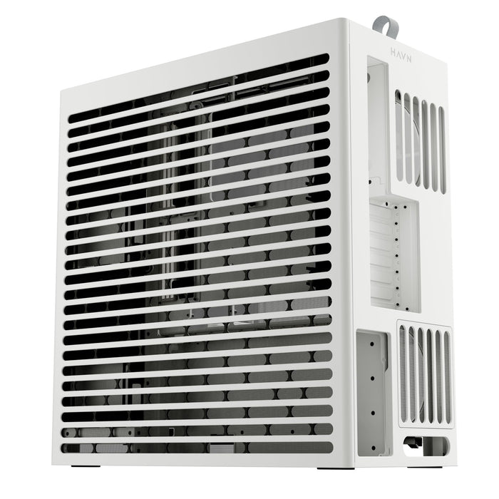 HAVN HS 360 White Panoramic Glass ATX Case