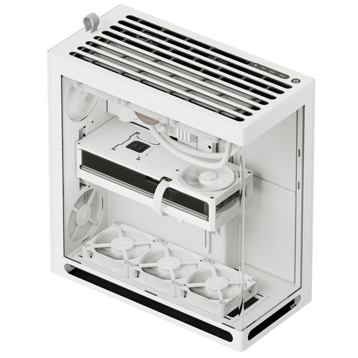 HAVN HS 360 White Panoramic Glass ATX Case
