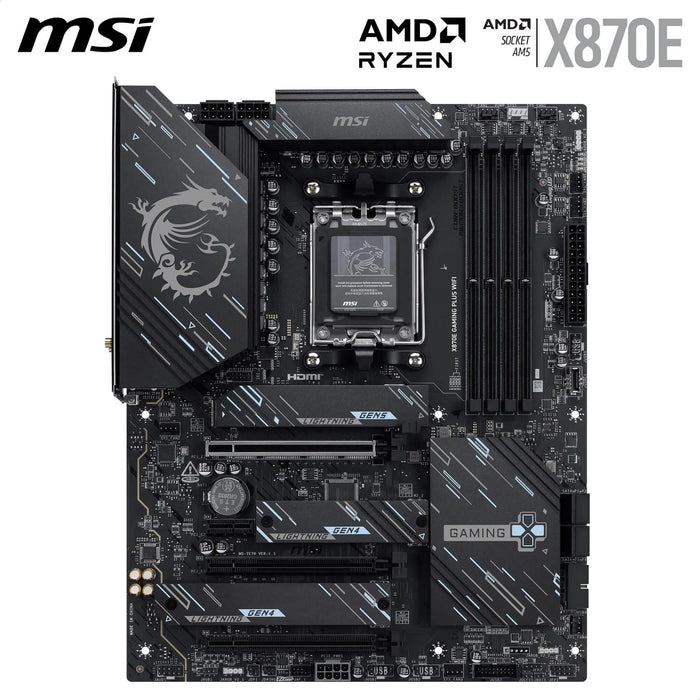 MSI X870E GAMING PLUS WIFI ATX AM5 Motherboard