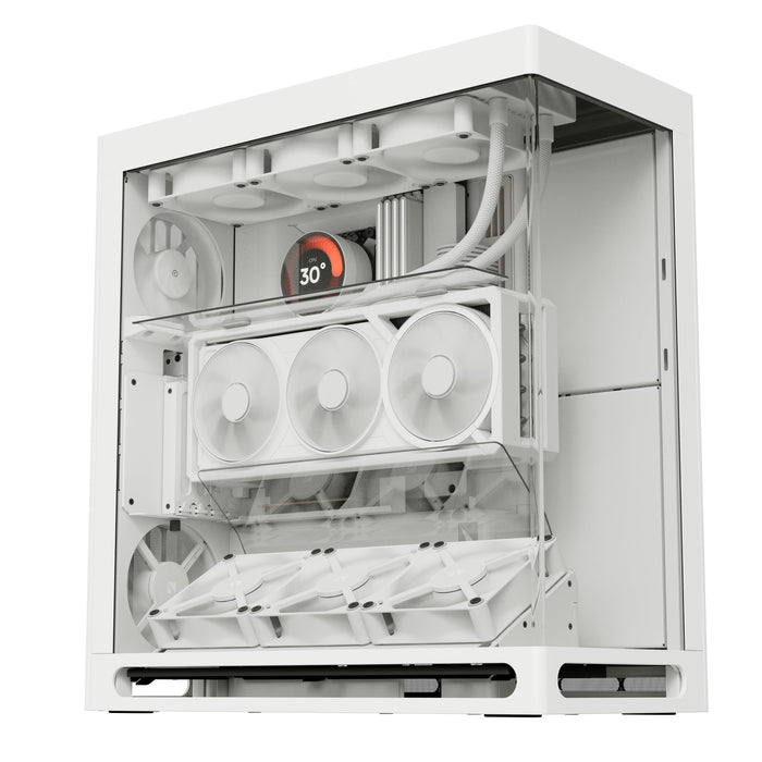 HAVN HS 360 VGPU White Panoramic Glass ATX PC Case