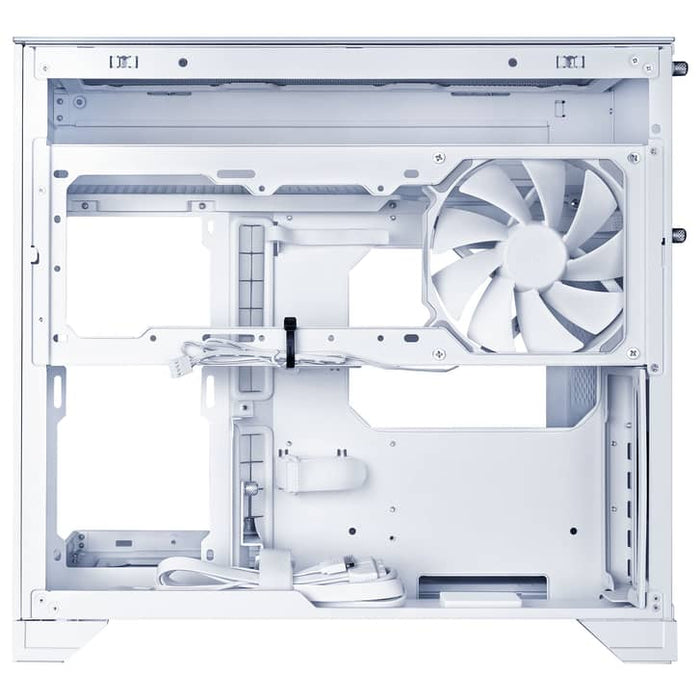 Lian Li O11 Vision-M White TG Dual Chamber Micro-ATX PC Case