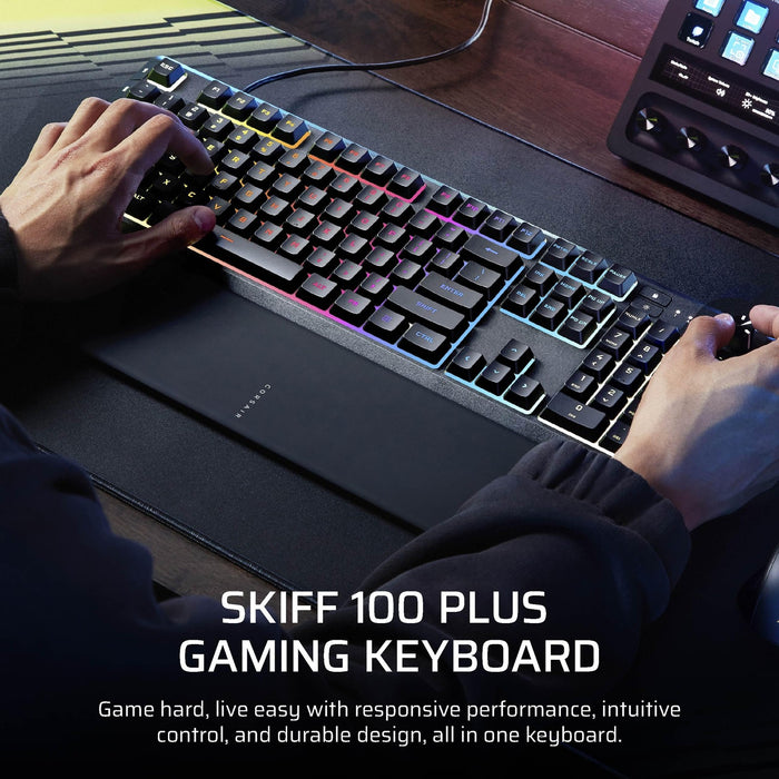 Corsair Skiff 100 Plus RGB Wired Gaming Keyboard