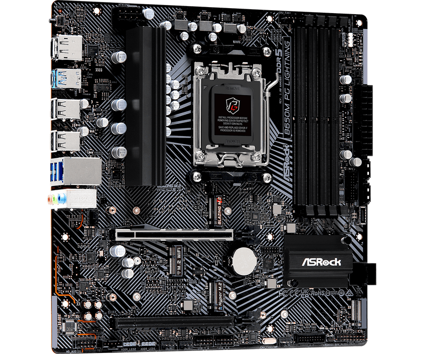 ASRock B650M PG Lightning mATX AM5 Motherboard