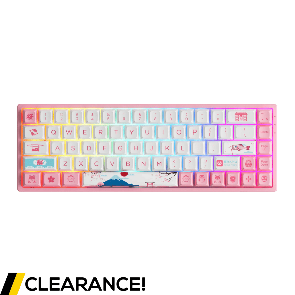 Akko 3068B Plus World Tour Tokyo R2 RGB 65% ANSI CS Jelly Pink Akko 3068B Plus World Tour Tokyo R2 RGB 65% ANSI CS Jelly Pink